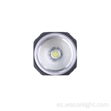 Nueva forma cuadrada de forma insoportable dimmonable de llave recargable de 18650 linterna de led zoom brillante al aire libre.